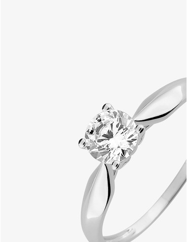 Bague or blanc 750 ‰, oxyde...