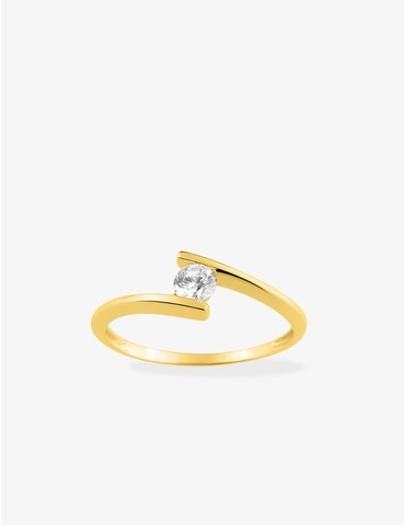 Bague solitaire fantaisie...