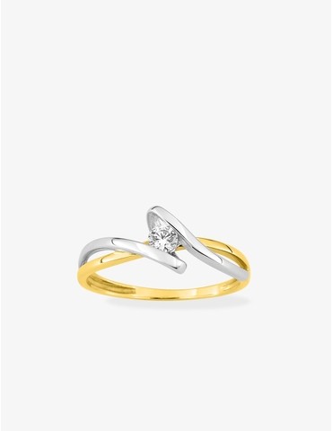 Bague solitaire fantaisie...