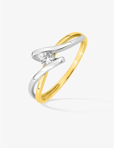 Bague solitaire fantaisie...