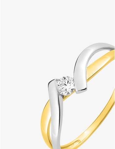 Bague solitaire fantaisie...