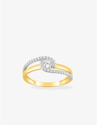 Bague fantaisie solitaire...