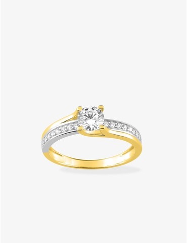 Bague fantaisie solitaire...