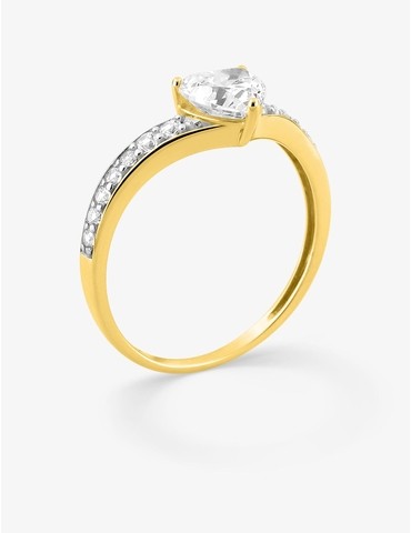 Bague fantaisie solitaire...