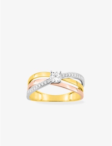 Bague fantaisie solitaire...