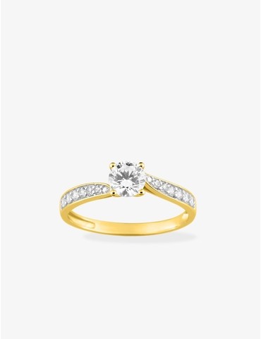 Bague fantaisie solitaire...