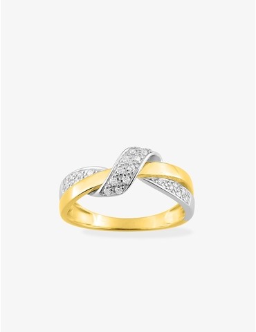 Bague fantaisie en or jaune...