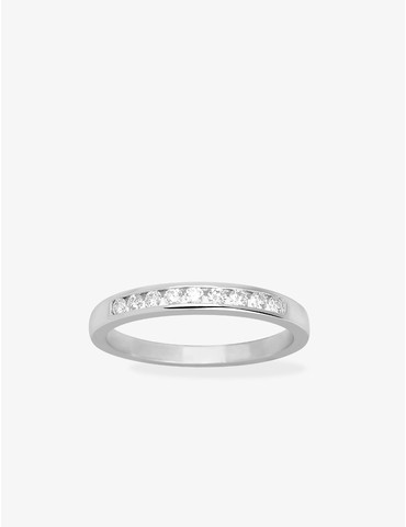 Bague or blanc 750 ‰ et...