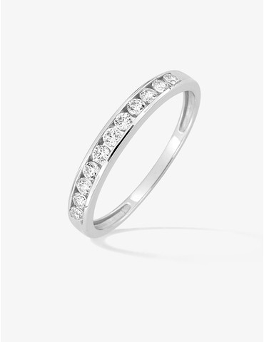 Bague or blanc 750 ‰ et...