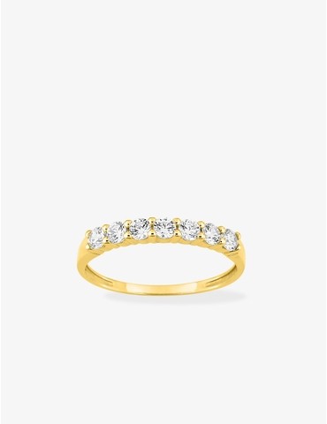 Bague demi-alliance or...