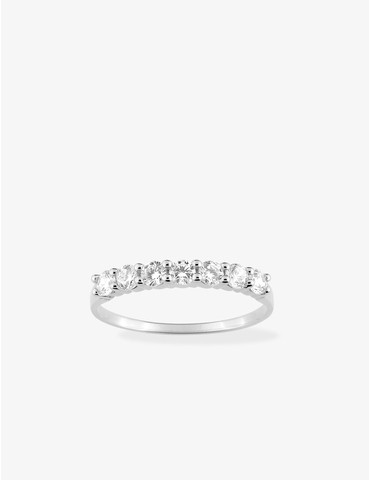 Bague demi-alliance or...