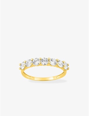 Bague demi-alliance or...
