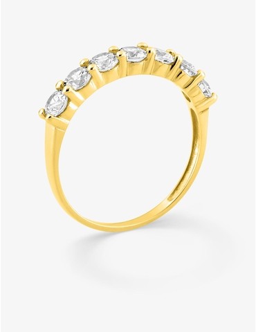 Bague demi-alliance or...
