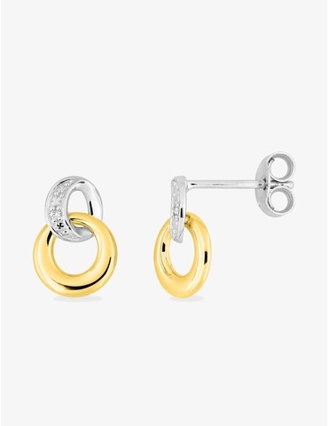 Boucles d'oreilles or jaune...
