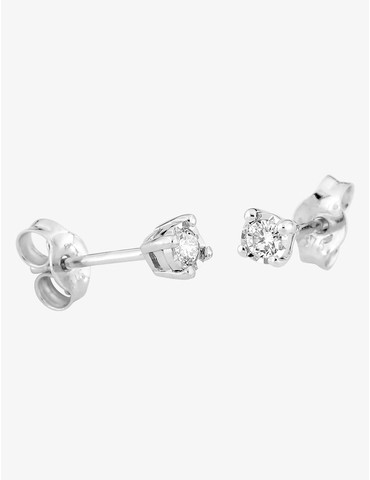 Boucles d'oreilles or blanc...