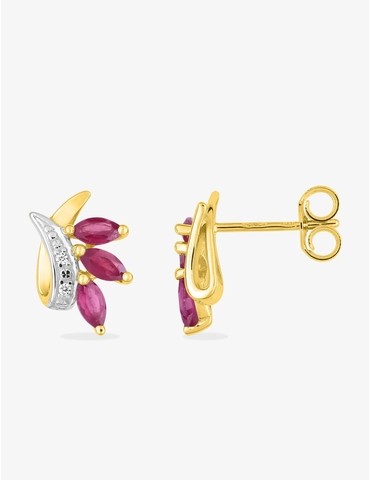 Boucles d'oreilles or jaune...