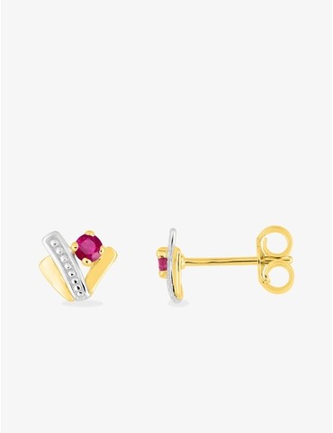 Boucles d'oreilles or jaune...