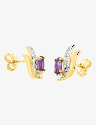 Boucles d'oreilles clous or...