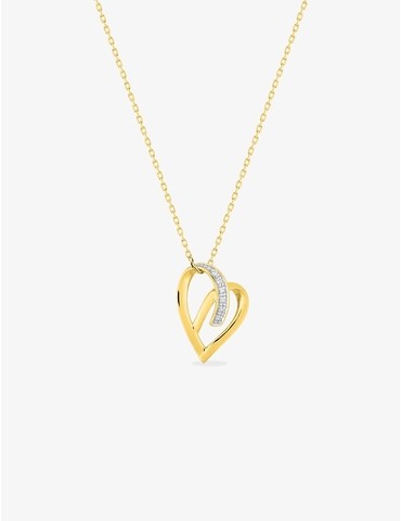 Collier fantaisie cœur or...
