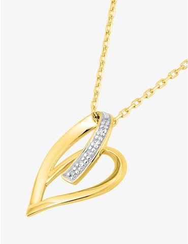 Collier fantaisie cœur or...