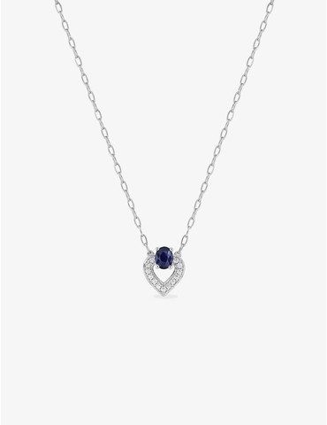 Collier or blanc 375 ‰,...