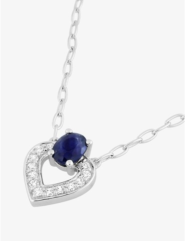 Collier or blanc 375 ‰,...