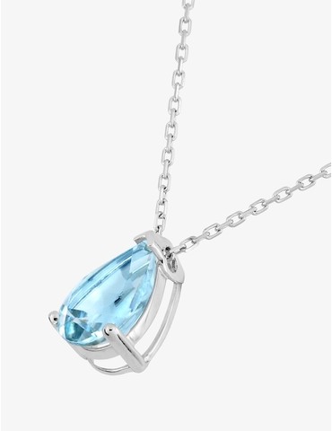 Collier or blanc 375 ‰ et...