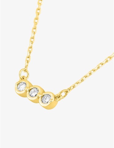 Collier or jaune 375 ‰ et...