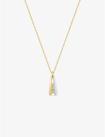 Collier or jaune 375 ‰,...
