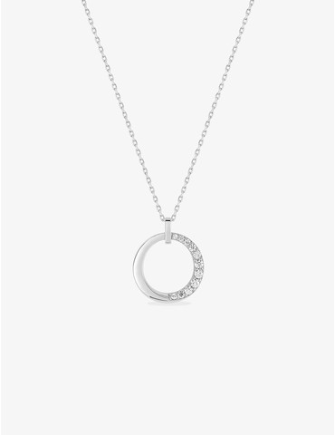 Collier or blanc 375 ‰,...