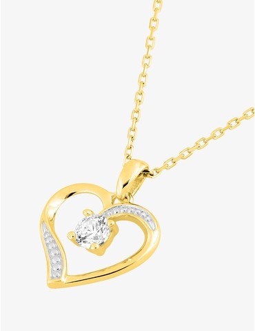 Collier cœur en or jaune...