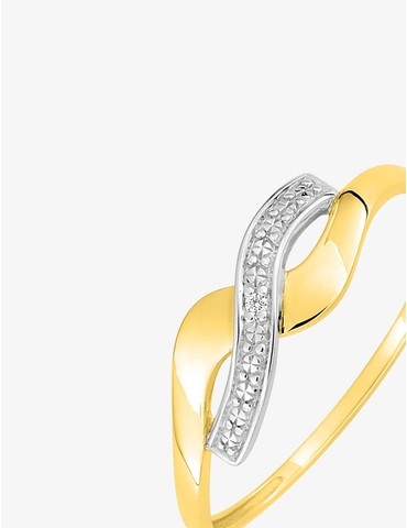 Bague fantaisie bicolore or...