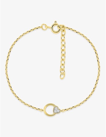 Bracelet cercle et cœur...