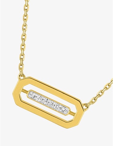 Collier motif rectangulaire...