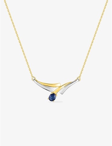Collier fantaisie or 750‰...