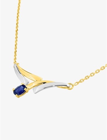 Collier fantaisie or 750‰...