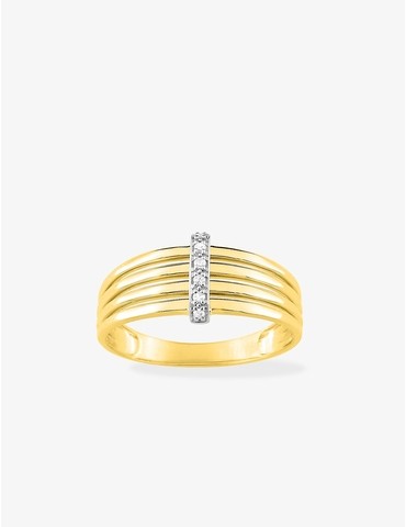 Bague 4 anneaux or jaune...
