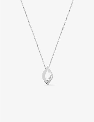 Collier losange or blanc...