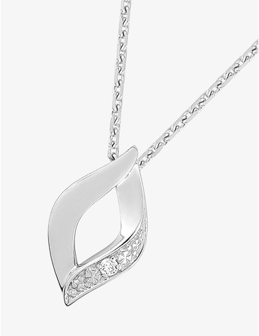 Collier losange or blanc...