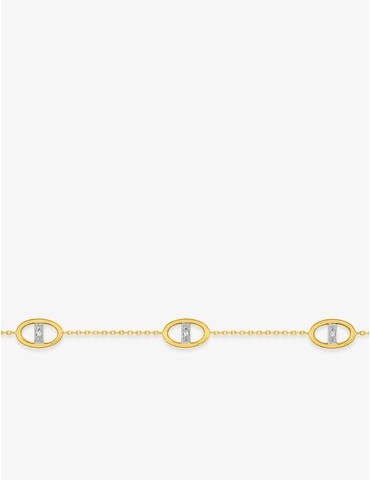 Bracelet ovales bicolores...