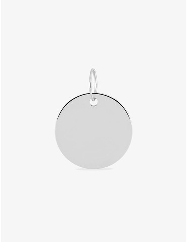 Pendentif jeton or blanc...