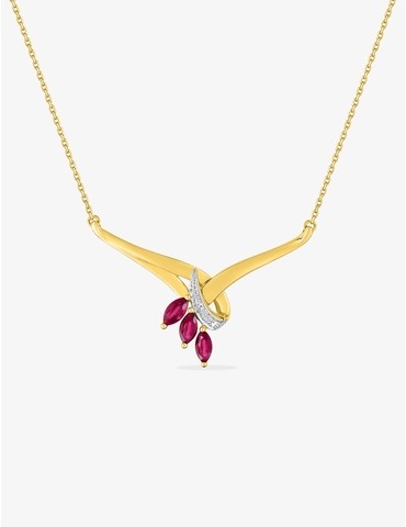 Collier floral or jaune...