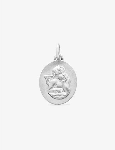 Médaille ovale ange or...