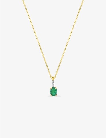 Collier or jaune 375‰,...