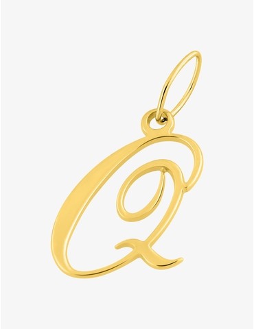 Pendentif lettre Q anglaise...