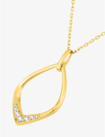 Collier losange or jaune...