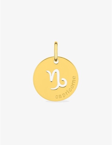 Pendentif rond Capricorne...