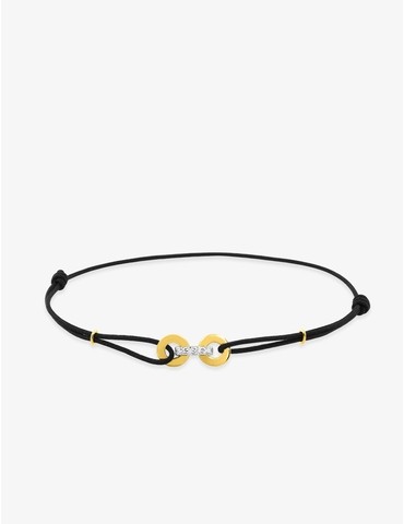 Bracelet cordon or jaune...