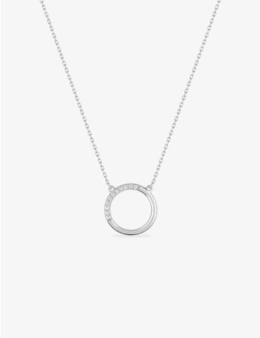Collier cercle or blanc...