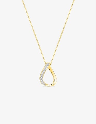 Collier goutte or jaune...